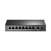 Switch Poe Tp-Link De 9 Puertos 10, 100mbps, Poe + 8 Puertos - Tl-Sf1009p